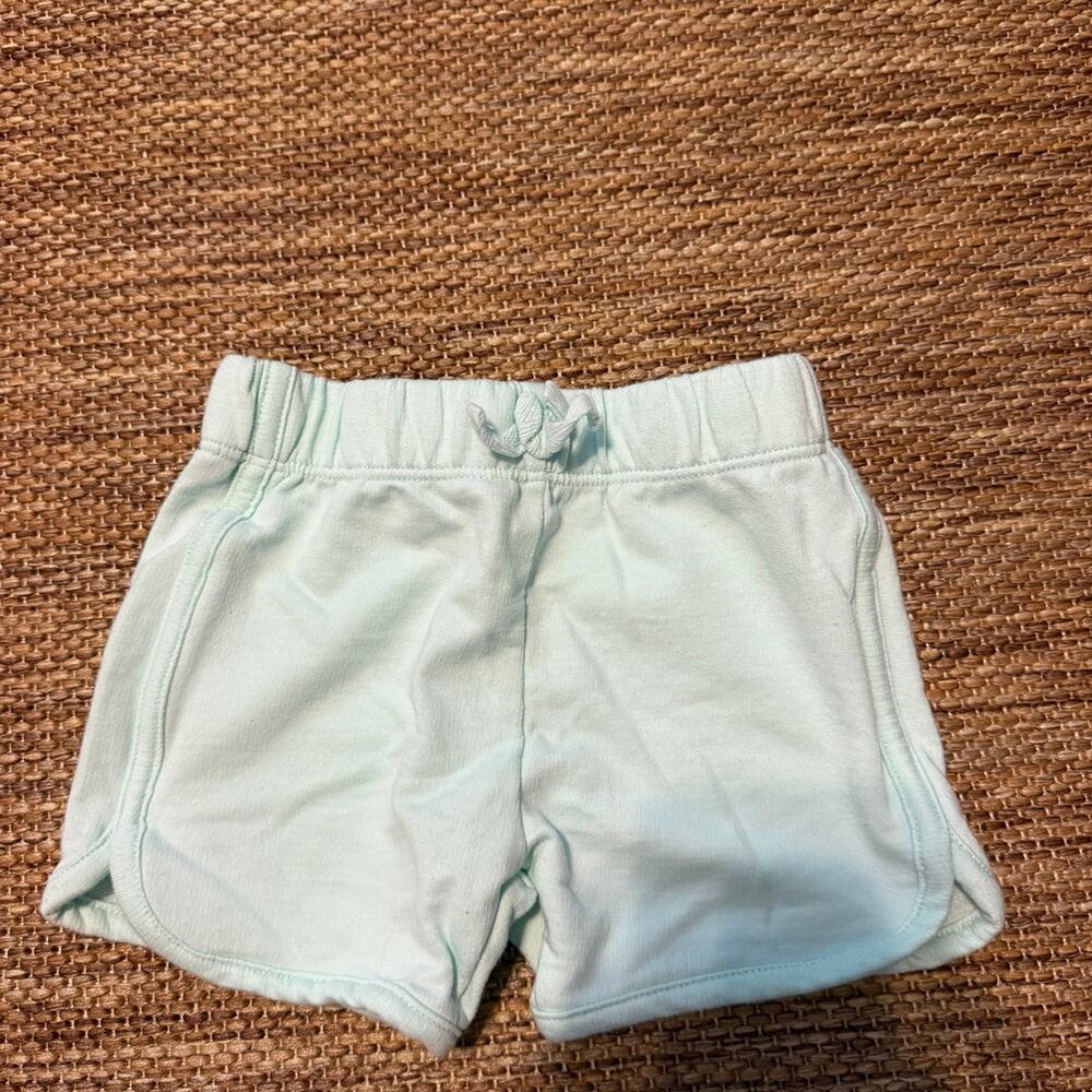 Dot & Zazz Baby Girls Shorts 18-24M Mint Green Pull On Elastic Waist